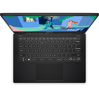  Ноутбук MSI MS-14J3 Modern 14 (C12M-249XBY-BB31215U8GXXDXX) 14" FHD IPS/i3-1215U/8GB/SSD256GB/Intel Iris Xe/720p/Backlit/WiFi/DOS/Classic Black 