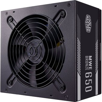  Блок питания Cooler Master ATX 650W MWE Bronze (MPE-6501-ACAAB-EU) 650W V2 80+ bronze (24+4+4pin) APFC 120mm fan 8xSATA RTL 