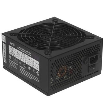  Блок питания HIPER HPB-700FM (ATX 2.31, 700W, ActivePFC, 140mm fan, Full-modular, Black), 80+, Box 