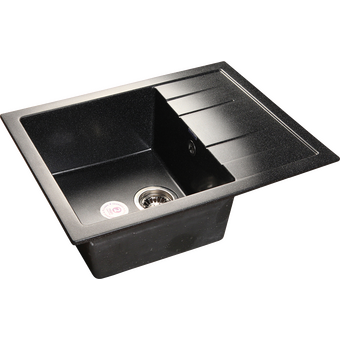  Мойка GranFest Quadro GF-Q-650L мрамор, черный 
