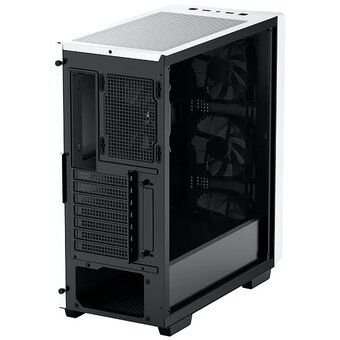  Корпус Deepcool CC560 WH без БП, боковое окно (закаленное стекло), 3x120мм LED вентилятор спереди и 1x120мм LED вентилятор сзади, белый 