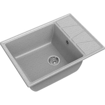  Мойка GranFest Vertex GF-V-680L мрамор, серый 