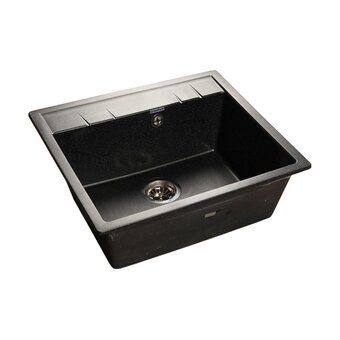  Мойка GranFest Quadro GF-Q-561 мрамор, черный 