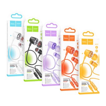  Наушники HOCO M107 Discoverer universal earphones with mic (белый) 