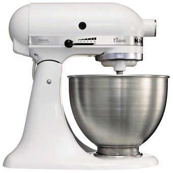  Миксер KitchenAid 5K45SSEWH Classic белый 