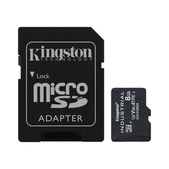  Карта памяти Kingston Industrial Temperature (SDCIT2/8GB) microSDHC 8Gb Class UHS-I с адаптером 