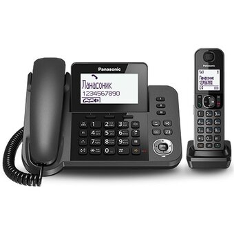  Радиотелефон Panasonic KX-TGF310RUM черный металлик 