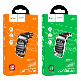 Автомобильный держатель HOCO CA74 Universe air outlet magnetic, black＆metal gray 