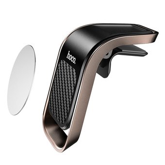  Автомобильный держатель HOCO CA74 Universe air outlet magnetic, black＆metal gray 