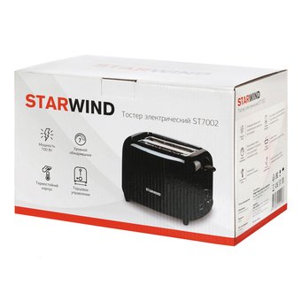  Тостер Starwind ST7002 черный 