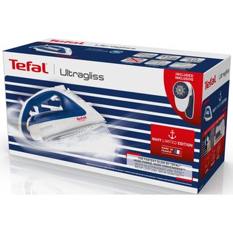  Утюг Tefal Ultragliss FV4913E4 белый/синий 