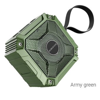  УЦ Портативная колонка Borofone BP6 Kody sports, army green (плохая упаковка) 