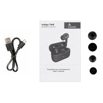  Наушники bluetooth Accesstyle Indigo TWS Blue 