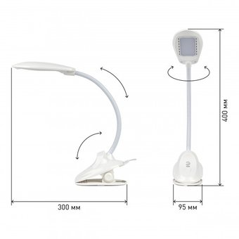  Настольная лампа ЭРА NLED-478-8W-W (Б0041084) белый 