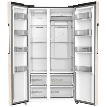  Холодильник Midea MRS518SFNBE2 бежевый 