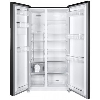  Холодильник Maunfeld MFF177NFSB черный 
