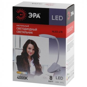  Настольная лампа ЭРА NLED-478-8W-BK (Б0041085) черный 