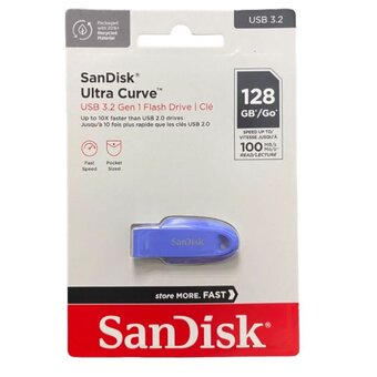  USB-флешка SanDisk CZ550 Ultra Curve (SDCZ550-128G-G46NB) 128GB USB 3.2 Blue 