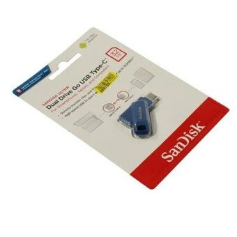  USB-флешка SanDisk Ultra Dual Drive Go (SDDDC3-032G-G46NB) 32GB USB 3.1 - USB Type-C Blue 