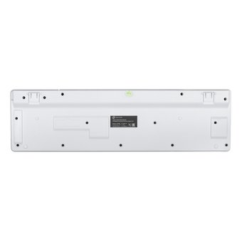  Клавиатура Oklick 420MRL белый USB slim Multimedia LED 
