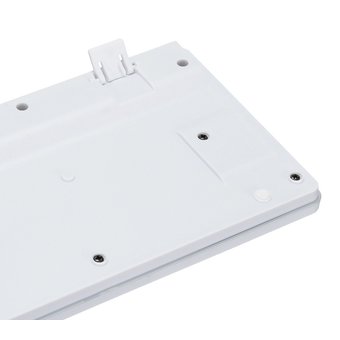  Клавиатура Oklick 420MRL белый USB slim Multimedia LED 