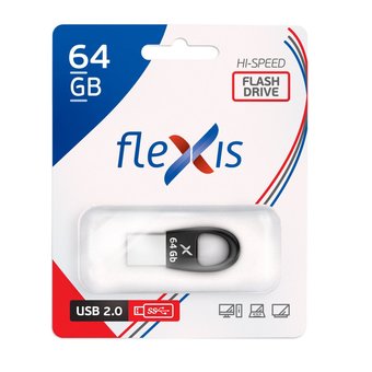  USB-флешка Flexis RB-102, 64 GB, USB 2.0 (FUB20064RB-102) 