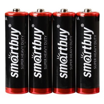 Батарейка Smartbuy LR03, AAA, солевая (SBBZ-3A04S) спайка 4 шт 