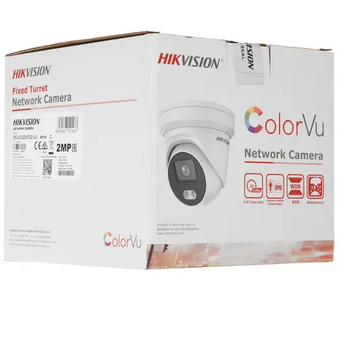  Камера видеонаблюдения IP Hikvision DS-2CD2327G2-LU(C)(4mm) 4-4мм цв. корп. белый 