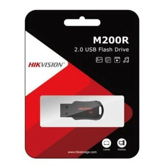 USB-флешка HIKVision M200R (HS-USB-M200R 64G) 64GB USB 2.0, Черный/Красный 