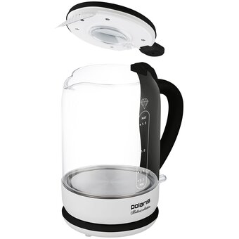  Электрочайник Polaris PWK 1753CGL белый/черный 