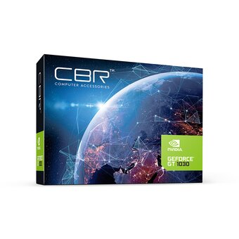  Видеокарта CBR GT1030 Transformer (VGA-MSGT1030-2G-RTL) 2Gb GDDR5, 64bit, 1227/6000MHz, 1*HDMI+1*DVI, 30W, Ret 