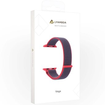  Ремешок Lyambda Vega (DS-GN-02-40-3) для Apple Watch 38/40 mm Gray-pink 