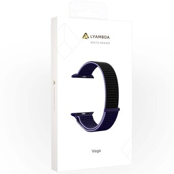  Ремешок Lyambda Vega (DS-GN-02-40-43) для Apple Watch 38/40 mm Blue-black 