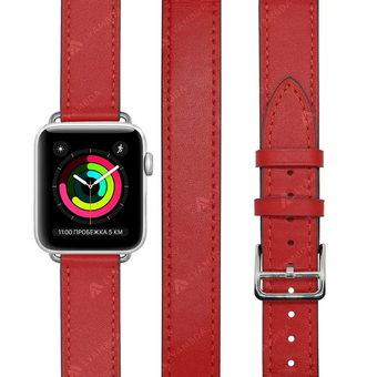  Ремешок Lyambda Meridiana (LWA-01-44-RD) для Apple Watch 42/44 mm Red 