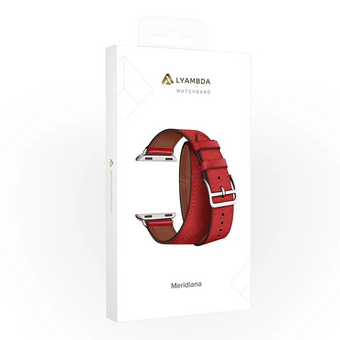  Ремешок Lyambda Meridiana (LWA-01-44-RD) для Apple Watch 42/44 mm Red 