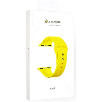  Ремешок Lyambda Altair (DS-APS08-44-YL) для Apple Watch 42/44 mm Yellow 