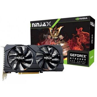  Видеокарта Ninja (Sinotex) Geforce RTX2060 (NF206FG66F) 6GB 192bit GDDR6 DVI HDMI DP PCIE 