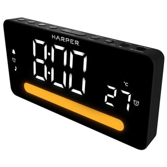  Часы-радио HARPER HCLK-5030 H00003325 black 