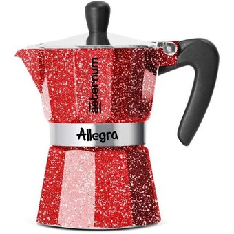  Кофеварка Bialetti Aeternum Allegra 0.12л алюминий красный (6014) 