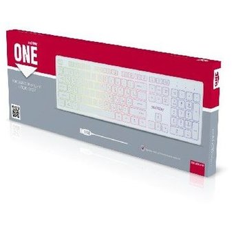  Клавиатура Smartbuy SBK-305U-W ONE с подсветкой белая 