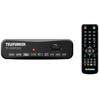  Ресивер DVB-T2 Telefunken TF-DVBT232 черный 