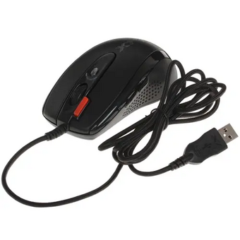  Мышь A4Tech X-718BK (X-718BK USB) оптическая проводная USB черный 