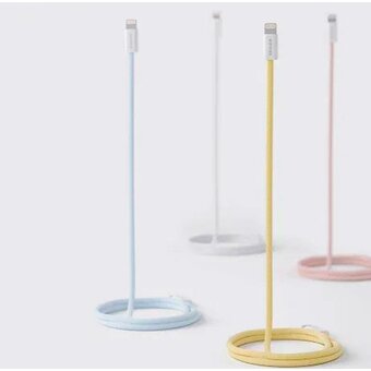  Кабель Xiaomi (Mi) Solove DW6 1m Pink Rus Type-C/Lightning 100 см 20W PD 3А, высокопрочная ABS+ оплетка, розовый 