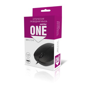  Мышь SmartBuy ONE 213-K (SBM-213-K) проводная черная 