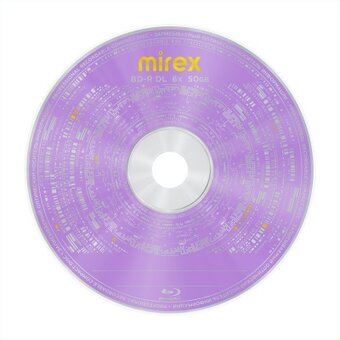  Диск BD-R Mirex (UL141006A6S) 50 Gb, 6x, Slim Case (1), DL (1/50) 