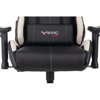  Кресло Zombie Viking 5 Aero White эко.кожа черный/белый 