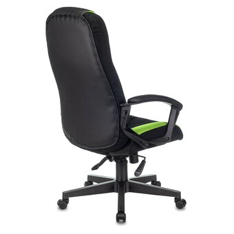  Кресло Zombie 9 Green текстиль/эко.кожа черный/салатовый 