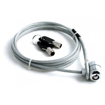  Тросик для ноутбука CBR Kensington Lock (CL-10) на ключе, 1м, блистер, RTL, (00000000174) 