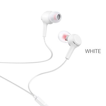  Наушники HOCO M78 El Placer universal earphones with microphone, white 