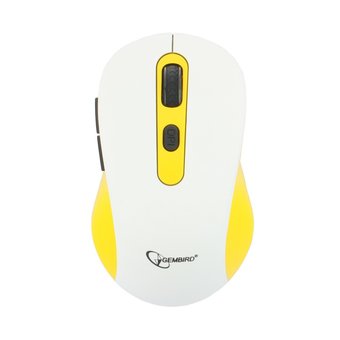  Мышь Gembird MUSW-221-Y, белый/жёлтый 